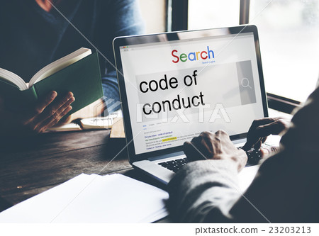 Code of Conduct Law Moral Code Concept 23203213