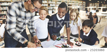Science Electronic Circuit Experiment Laboratory Concept 23203860