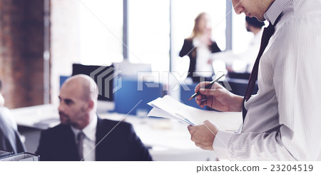 Business People Meeting Discussion Working Office Concept Business People Meeting Discussion Working Office Concept 23204519