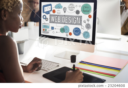 Web Design Technology Digital Illustrations Concept 23204608