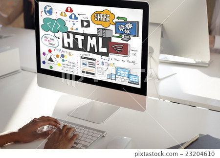HTML Connectiion Links Digital Communication Concept 23204610