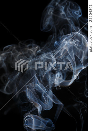 Abstract blue smoke from aromatic sticks. 23204841