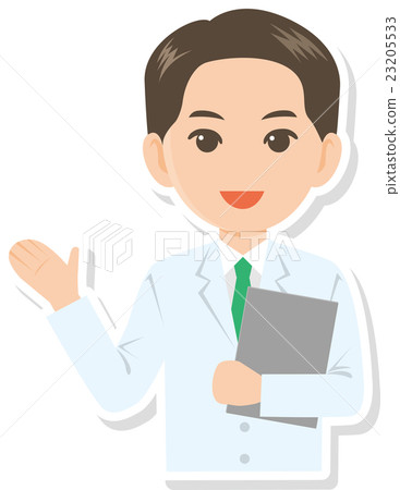 白色外套的男性醫生藥劑師 23205533