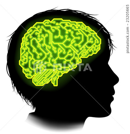 Electrical Circuit Brain Child Concept 23205665