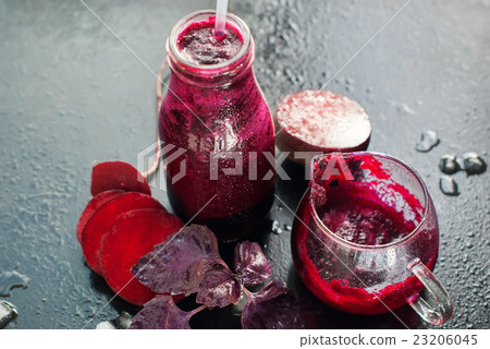 Fresh Juice Beet Smoothie Color Vegetables Bottles Fresh Juice Beet Smoothie Color Vegetables Bottles 23206045