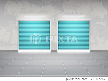 Shutter door vector 23207767