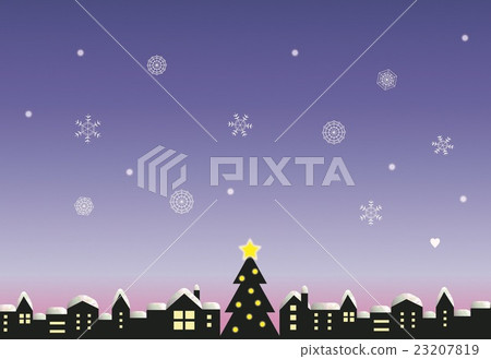 聖誕節下雪的鎮 23207819