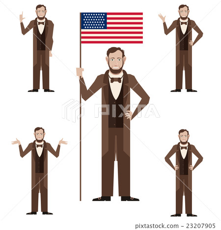Set of Lincoln icons 23207905