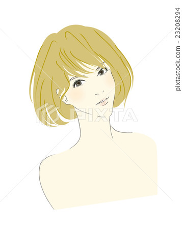 一個女人(棕色頭髮山貓)的插圖 一個女人(棕色頭髮山貓)的插圖 23208294