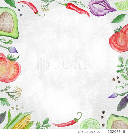 Vegetarian Food Frame Vegetarian Food Frame 23208846