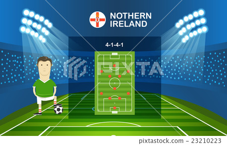 Soccer team arrangement. Football infographic Soccer team arrangement. Football infographic 23210223