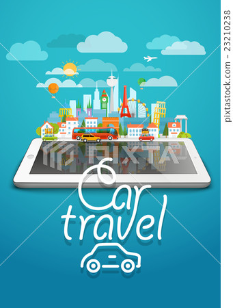 Dirrefent world famous sights. Modern cityscape Dirrefent world famous sights. Modern cityscape 23210238