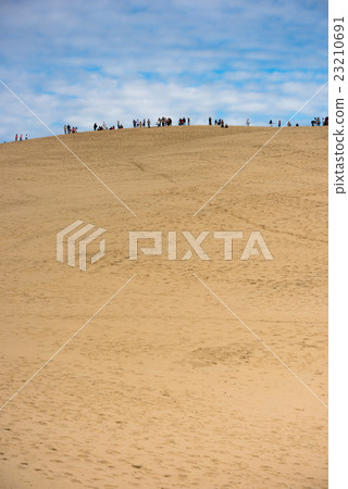 People visiting the highest sand dune Dune of Pyla 23210691