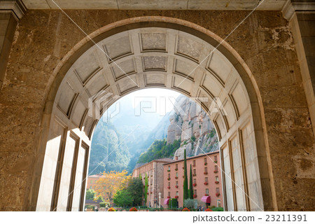 View from the entrance of Montserrat monastery View from the entrance of Montserrat monastery 23211391