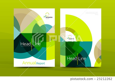 Clean geometric design annual report cover 23212262