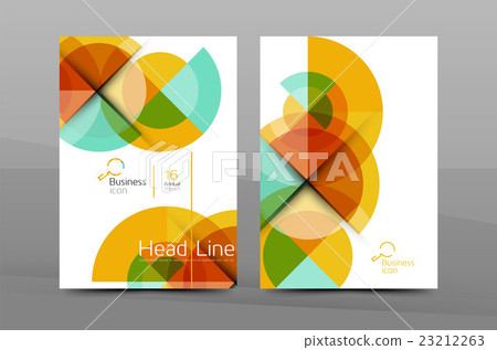 Clean geometric design annual report cover Clean geometric design annual report cover 23212263