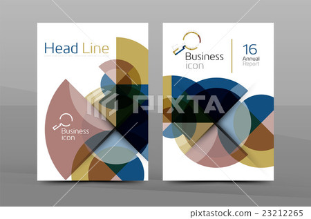 Clean geometric design annual report cover Clean geometric design annual report cover 23212265