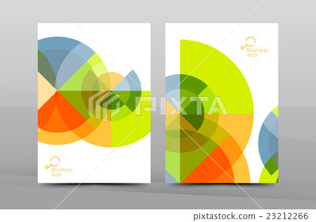 Clean geometric design annual report cover 23212266