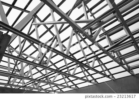 Structure of steel roof. Structure of steel roof. 23213617