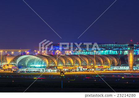 Airport at night Airport at night 23214280