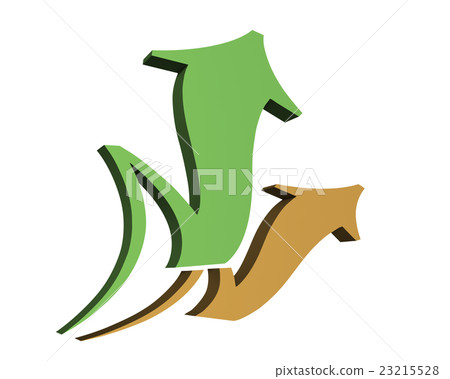 Two competing arrows 23215528