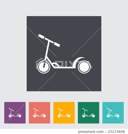 Scooter child flat icon 23215606