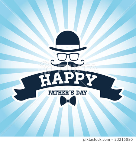 Happy Fathers day design. vintage icon. Colorful 23215880
