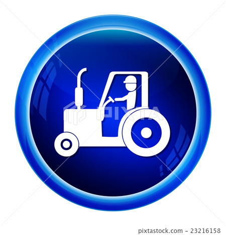 Tractor and driver icon, Agriculture tractor icon 23216158