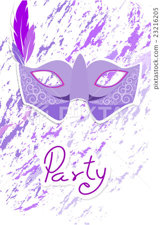 Carnival mask on splash color background Carnival mask on splash color background 23216205