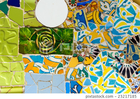 Ceramic Bench Park Guell - Barcelona Spain 23217185