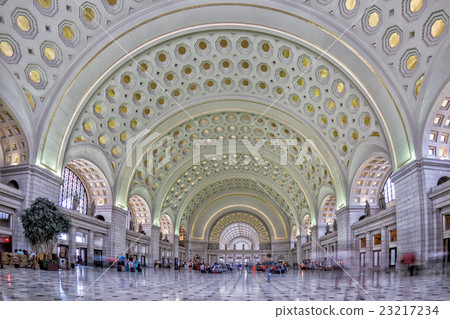 washington dc union station internal on busy hour 23217234