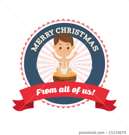 Baby Jesus icon. Merry Christmas design. Vector Baby Jesus icon. Merry Christmas design. Vector 23218679