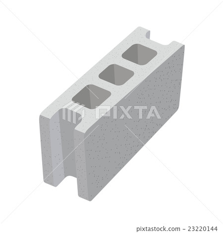 Concrete block illustration Concrete block illustration 23220144