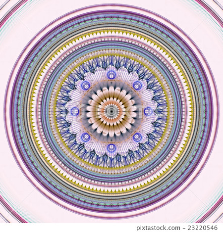 Abstract mandala flower - digitally generated Abstract mandala flower - digitally generated 23220546