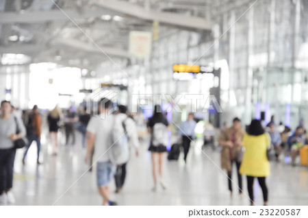 Blurred background at airport terminal Blurred background at airport terminal 23220587