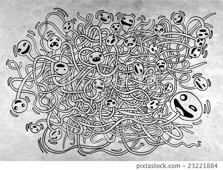 Hand drawn Crazy doodle Monster, bacteria ,drawing Hand drawn Crazy doodle Monster, bacteria ,drawing 23221884