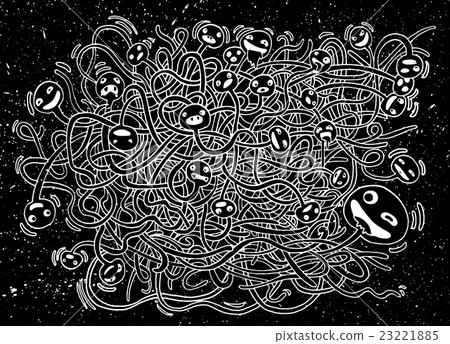 Hand drawn Crazy doodle Monster, bacteria ,drawing Hand drawn Crazy doodle Monster, bacteria ,drawing 23221885