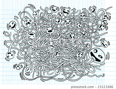 Hand drawn Crazy doodle Monster, bacteria ,drawing Hand drawn Crazy doodle Monster, bacteria ,drawing 23221886