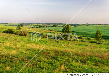 Summer rural landscape at sunset Summer rural landscape at sunset 23221966