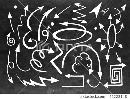 Isolated vector hand drawn arrows set - Stock Illustration [23222148 ...