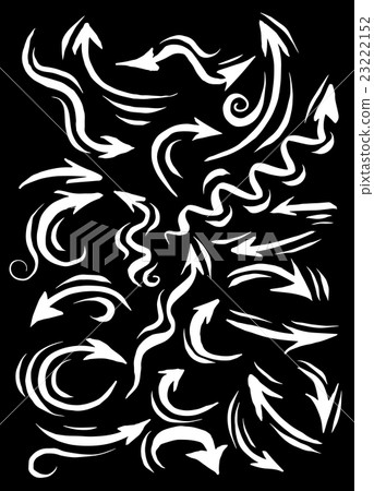 Isolated vector hand drawn arrows set - Stock Illustration [23222152 ...