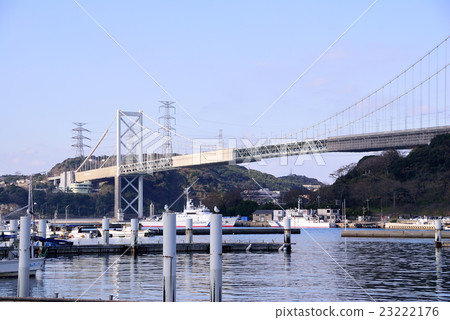 Kanmon Strait and Kanmon Bridge Kanmon Strait and Kanmon Bridge 23222176