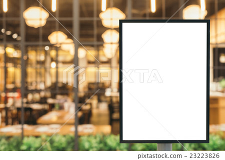 Blank sign content in modern shopping mall. 23223826