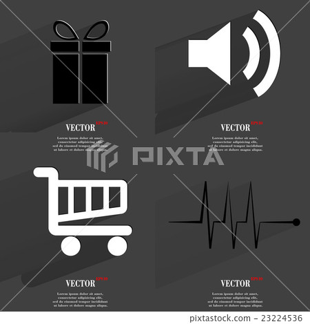 Set of icons. Collection symbols. Modern Flat web Set of icons. Collection symbols. Modern Flat web 23224536