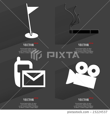 Set of icons. Collection symbols. Modern Flat web 23224537