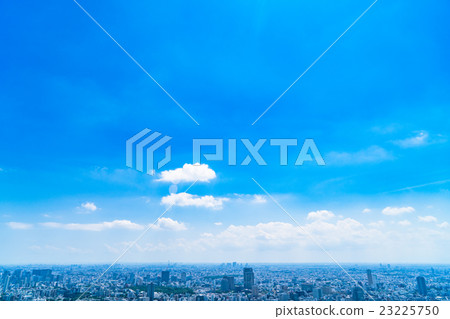 夏天天空拷貝空間+都市風景 夏天天空拷貝空間+都市風景 23225750