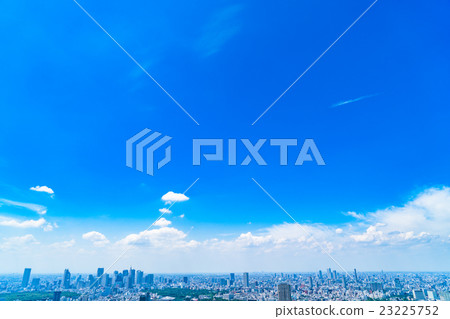 夏天天空拷貝空間+都市風景 夏天天空拷貝空間+都市風景 23225752
