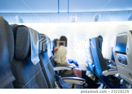Inside the plane of an airplane Inside the plane of an airplane 23228229