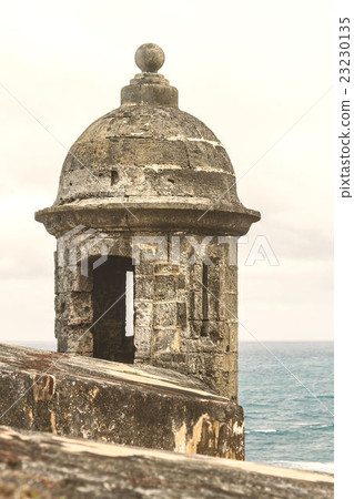 Sentry box at 'El Morro' in San Juan Puerto Rico 23230135