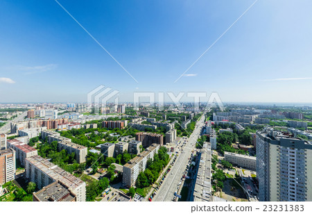 Aerial city view. Urban landscape. Copter shot 23231383